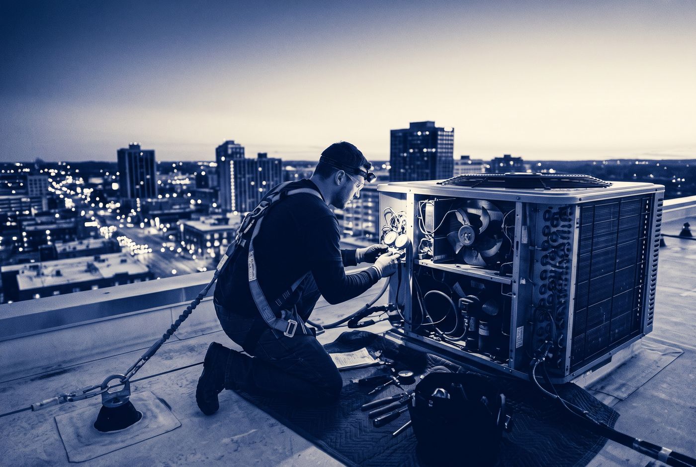 HVAC work in the field